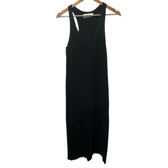 EUC - SPRWMN - Racerback Maxi Dress - Black Size Large - Picture 2 of 5